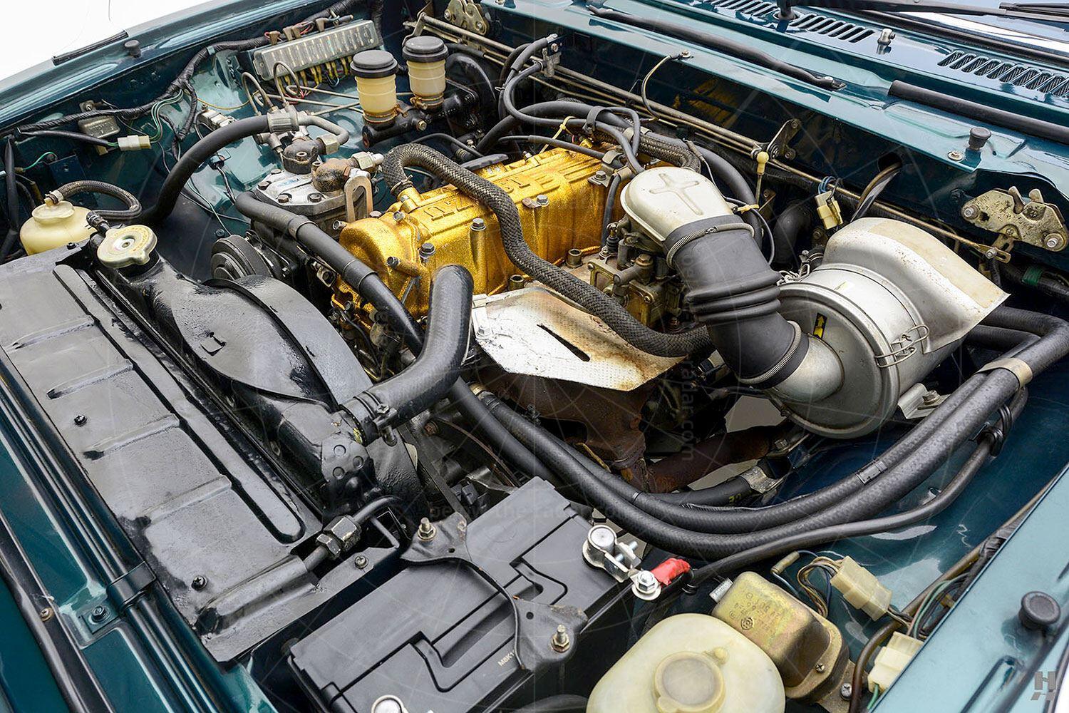 Isuzu 117 Coupé Pic: Hyman Ltd | Isuzu 117 Coupé engine bay