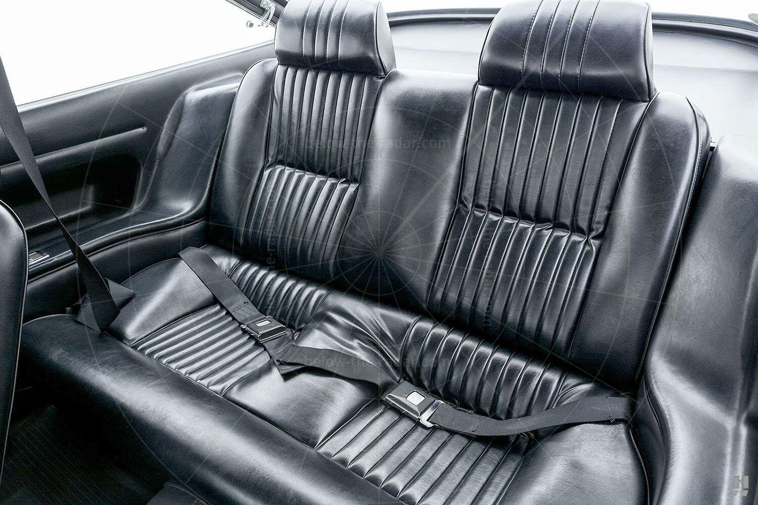 Isuzu 117 Coupé rear seats Pic: Hyman Ltd | Isuzu 117 Coupé rear seats