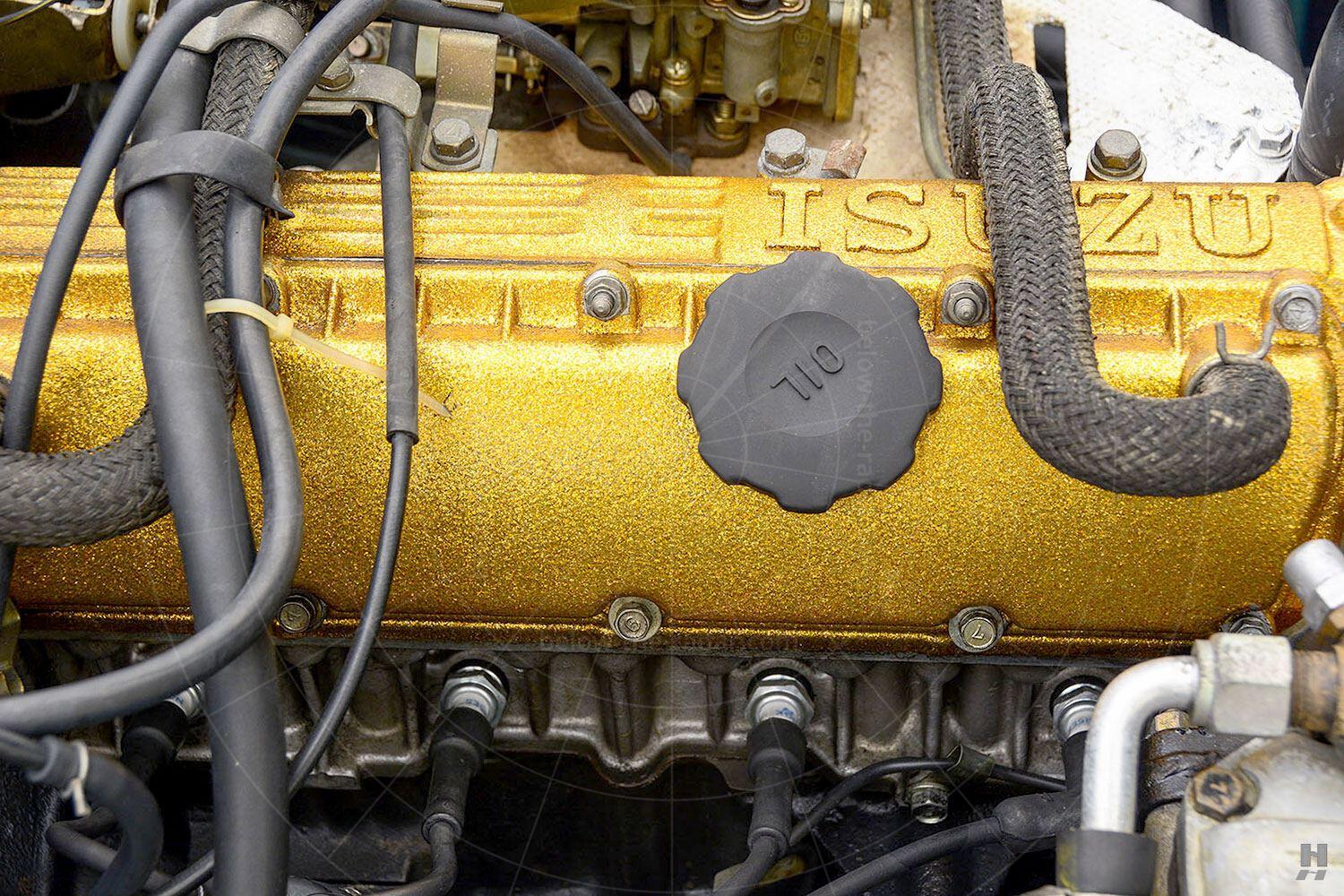 Isuzu 117 Coupé engine bay Pic: Hyman Ltd | Isuzu 117 Coupé engine bay