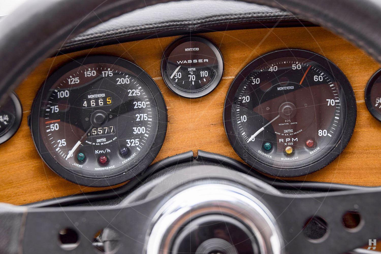 The Monteverdi High Speed 375 L dashboard Pic: Hyman Ltd | The Monteverdi High Speed 375 L dashboard