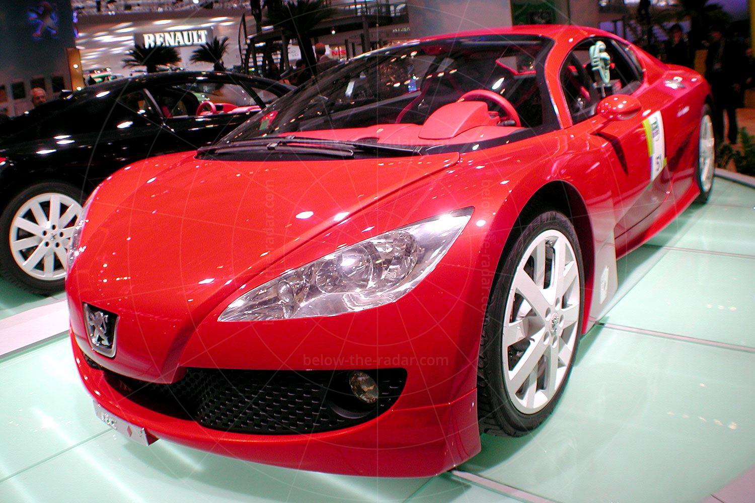 Peugeot RC Diamonds at the 2002 Paris Salon Pic: magiccarpics.co.uk | Peugeot RC Diamonds at the 2002 Paris Salon