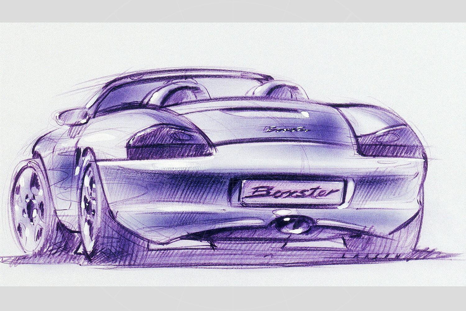Porsche Boxster concept design sketch Pic: Porsche | Porsche Boxster concept design sketch