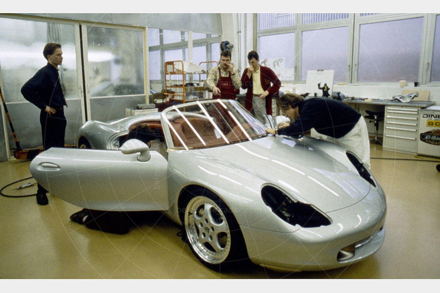Porsche Boxster concept being built Pic: Porsche | Porsche Boxster concept being built