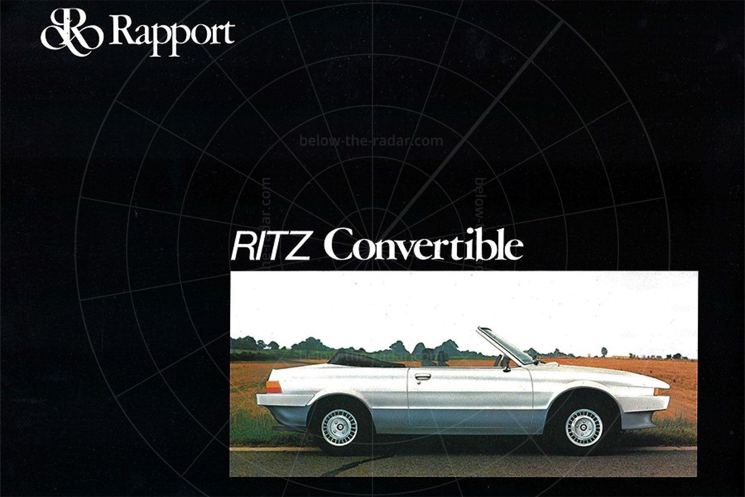 Rapport Ritz convertible from the sales brochure Pic: magiccarpics.co.uk | Rapport Ritz convertible from the sales brochure