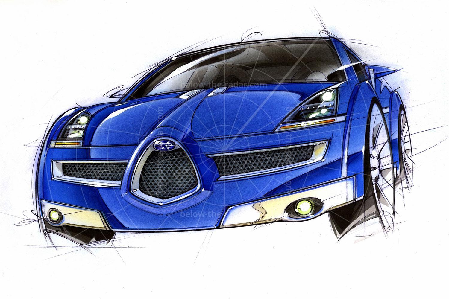Subaru B11S design sketch