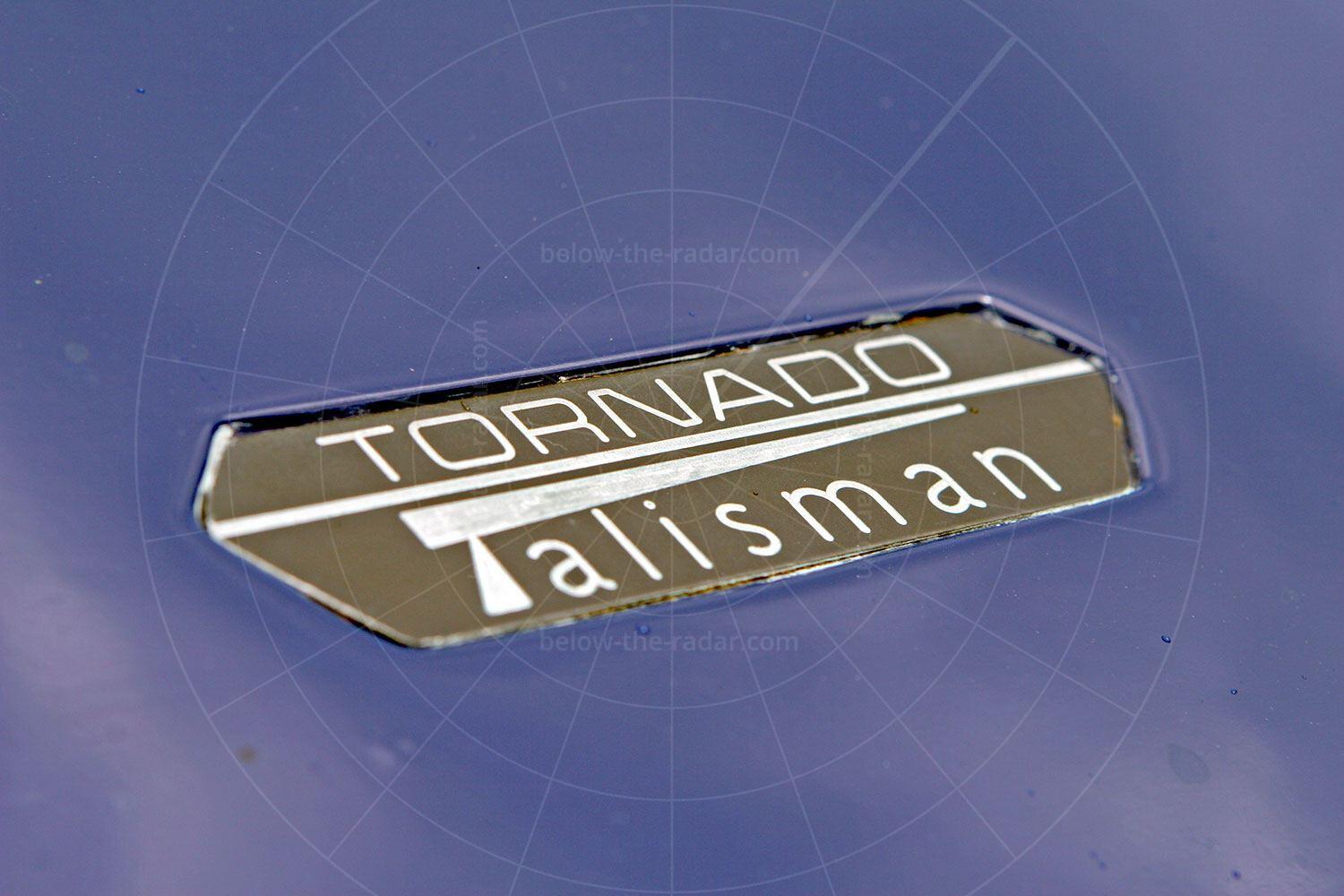Tornado Talisman badge Pic: magiccarpics.co.uk | Tornado Talisman badge