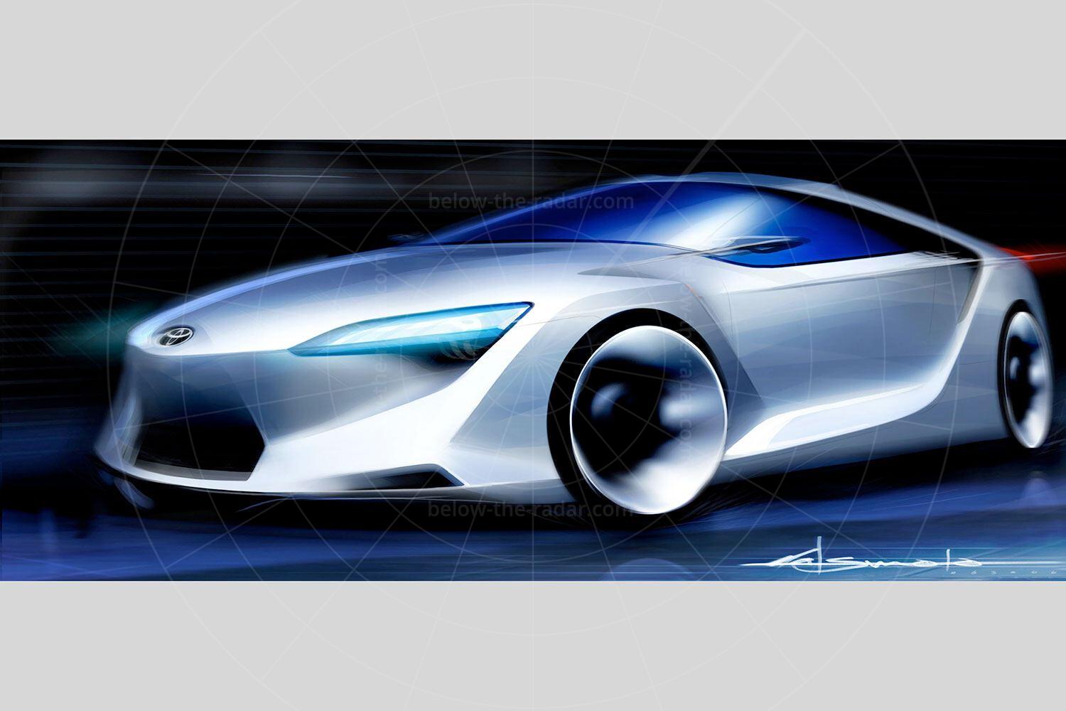 Toyota FT-HS concept design sketch Pic: Toyota | Toyota FT-HS concept design sketch