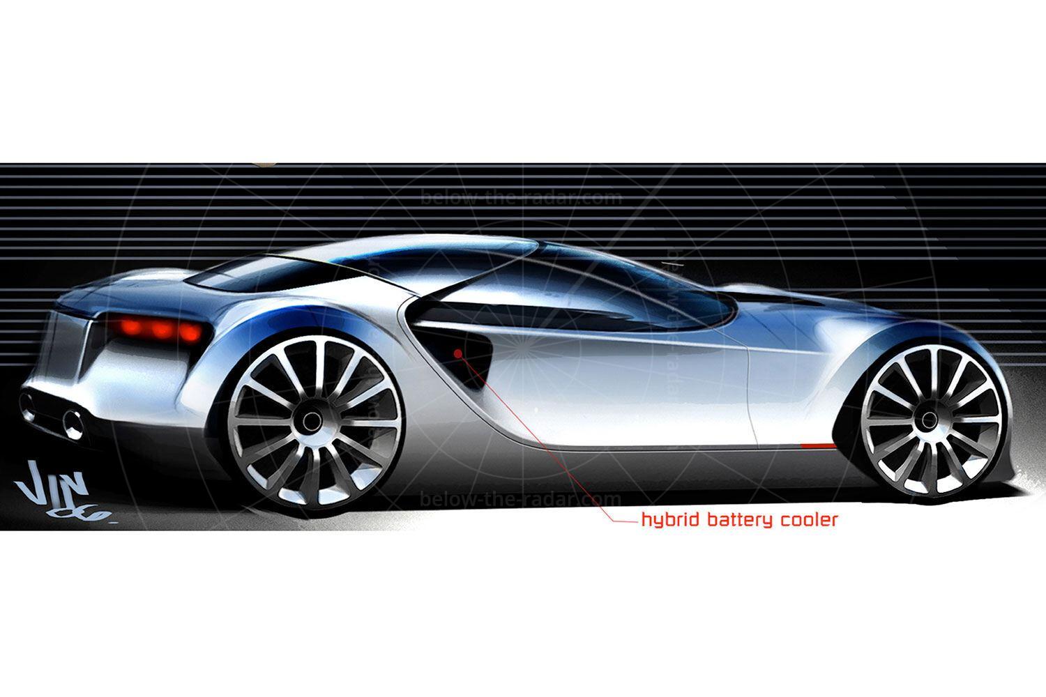 Toyota FT-HS concept design sketch Pic: Toyota | Toyota FT-HS concept design sketch