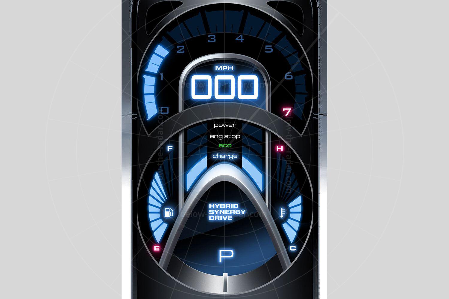 Toyota FT-HS concept instrumentation Pic: Toyota | Toyota FT-HS concept instrumentation