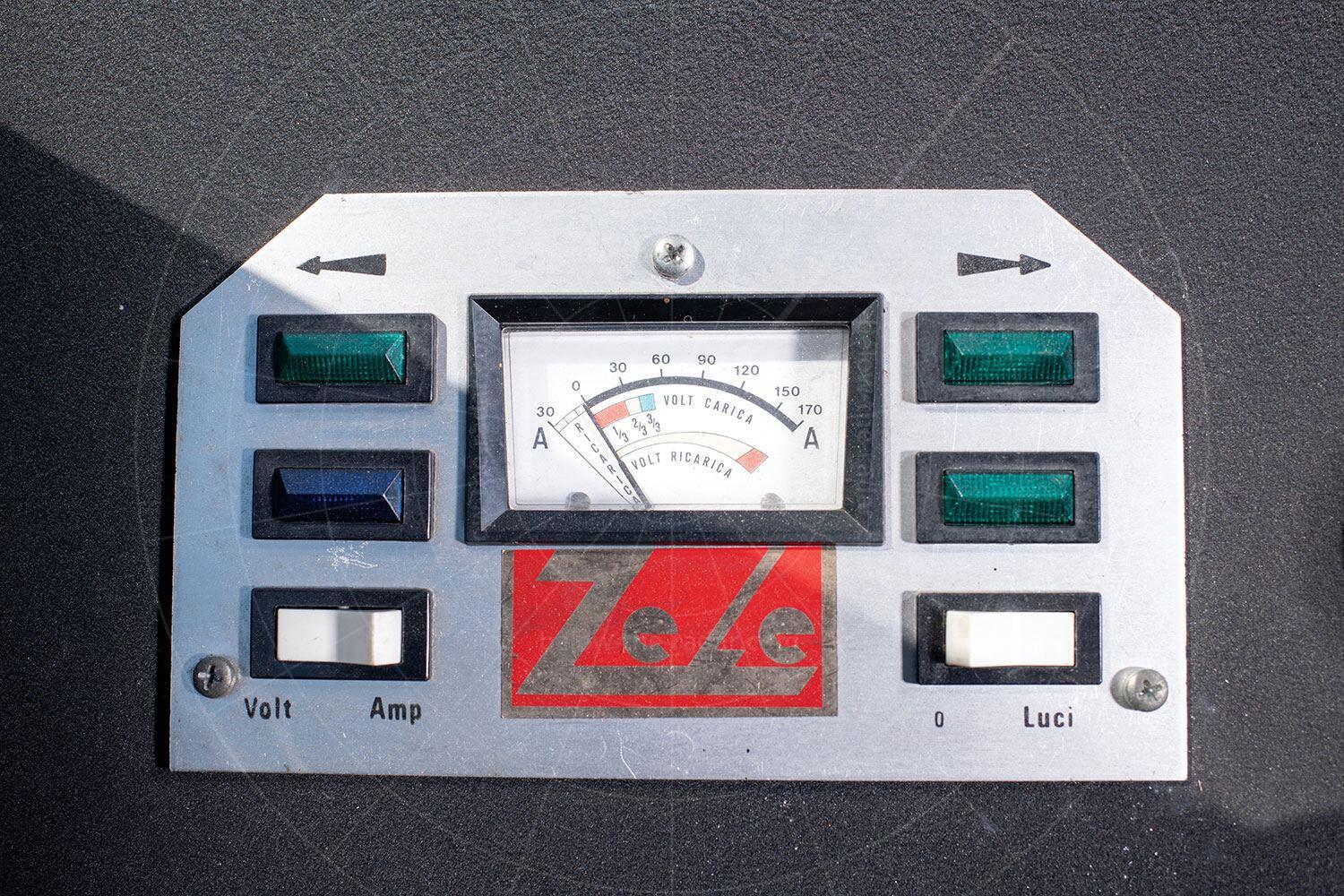 Zagato Zele dashboard Pic: RM Sotheby's | Zagato Zele dashboard