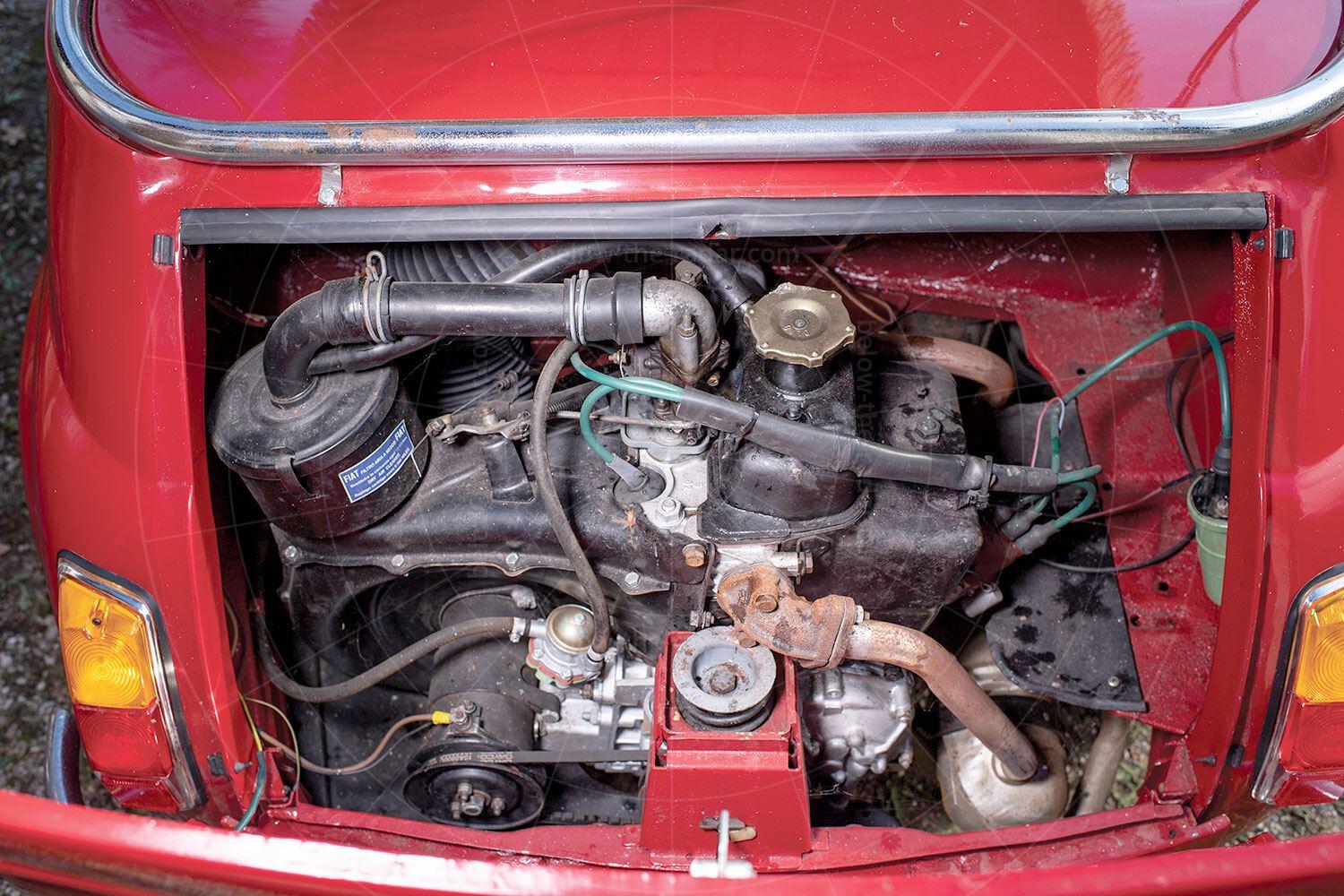 Fiat 500 Jolly engine bay Pic: RM Sotheby's | Fiat 500 Jolly engine bay