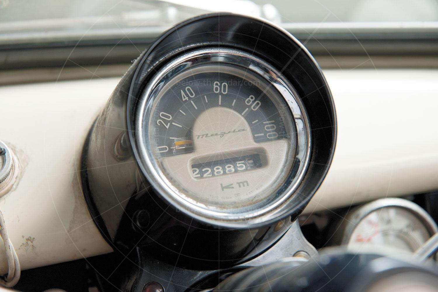 Mazda R360 dashboard Pic: RM Sotheby's | Mazda R360 dashboard