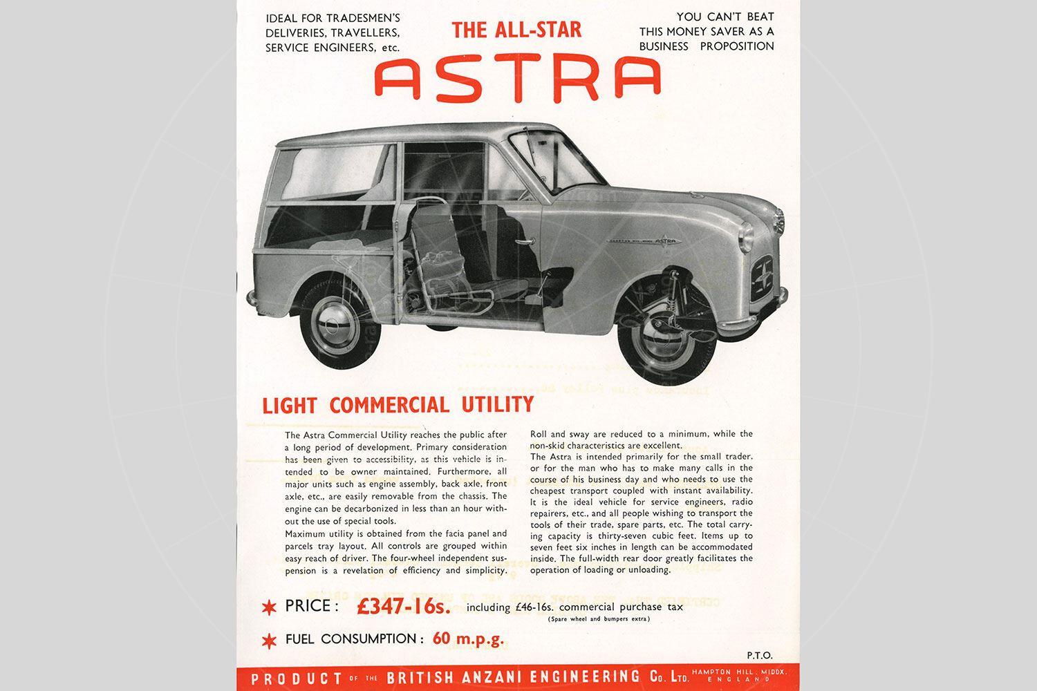 Astra Utility brochure Pic: magiccarpics.co.uk | Astra Utility brochure