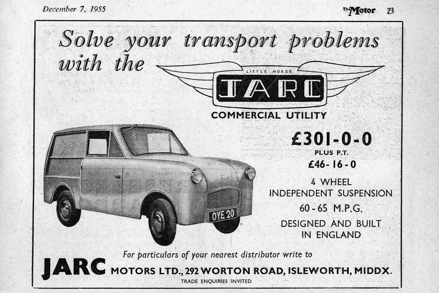 JARC Little Horse advert Pic: magiccarpics.co.uk | JARC Little Horse advert