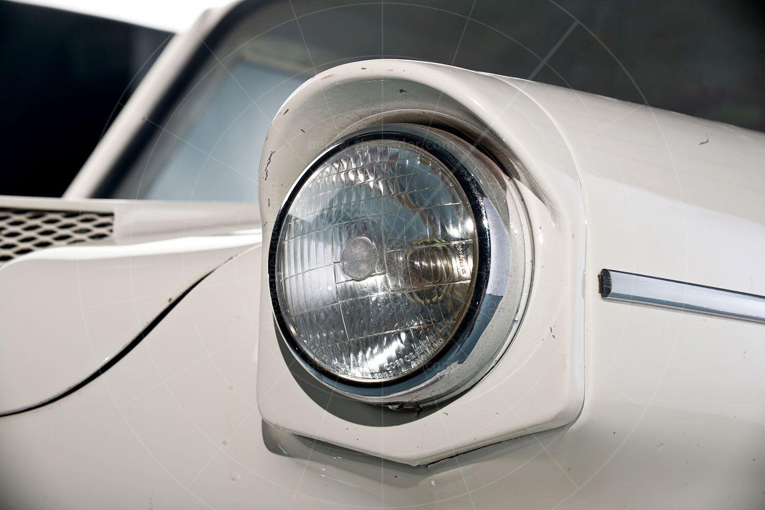 Lightburn Zeta Runabout peaked headlight Pic: RM Sotheby's | Lightburn Zeta Runabout peaked headlight