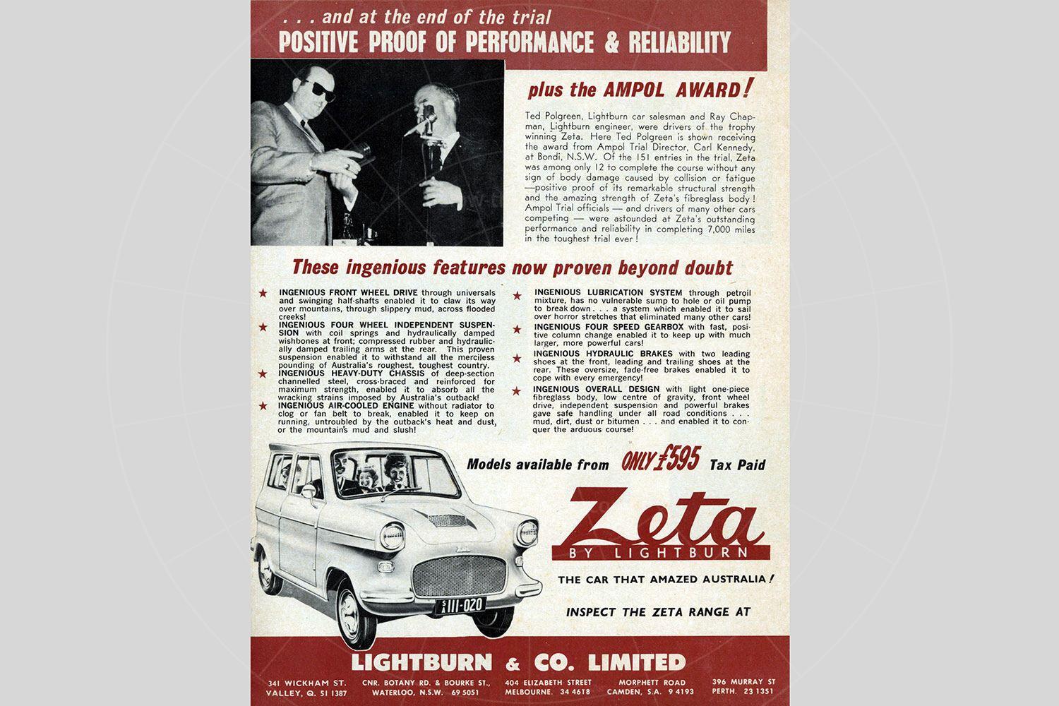 Lightburn Zeta Runabout brochure Pic: magiccarpics.co.uk | Lightburn Zeta Runabout brochure