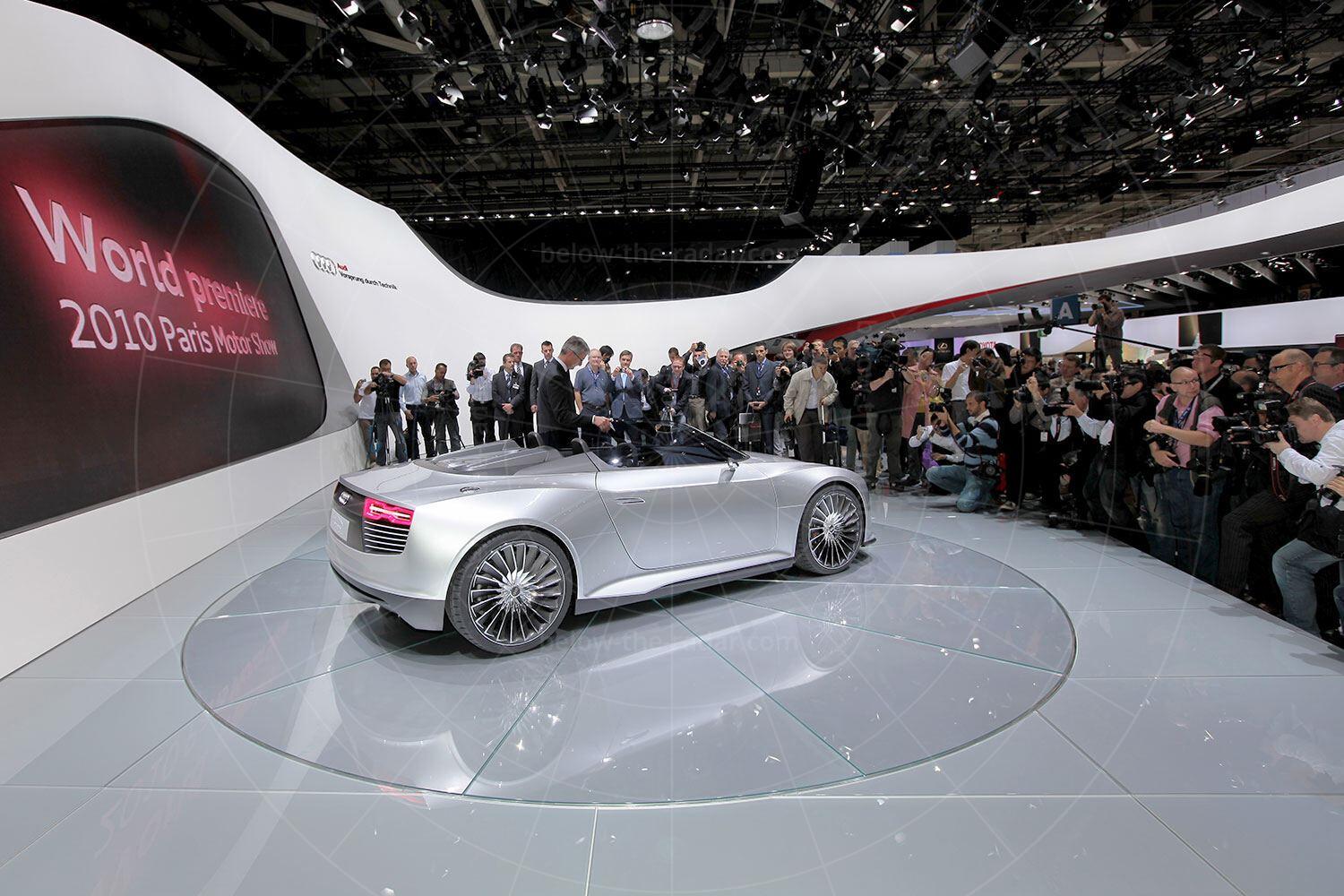 Audi e-tron Spyder making its debut Pic: magiccarpics.co.uk | Audi e-tron Spyder making its debut