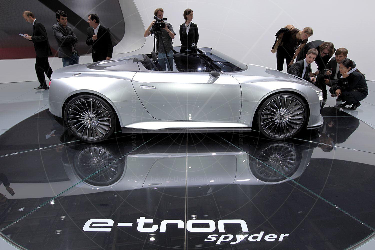 Audi e-tron Spyder making its debut Pic: magiccarpics.co.uk | Audi e-tron Spyder making its debut