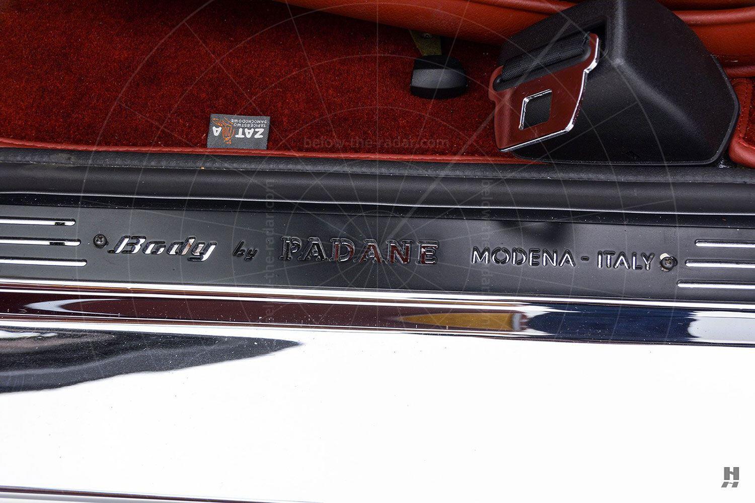 1971 Stutz Blackhawk coupé sill plate Pic: Hyman Ltd | 1971 Stutz Blackhawk coupé sill plate