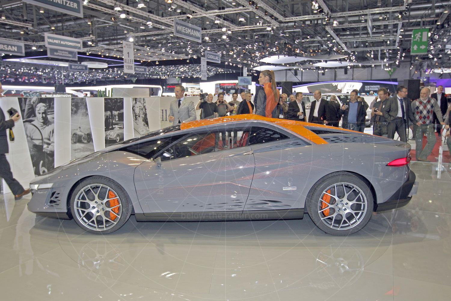 The Bertone Nuccio at the 2012 Geneva motor show Pic: Richard Dredge |