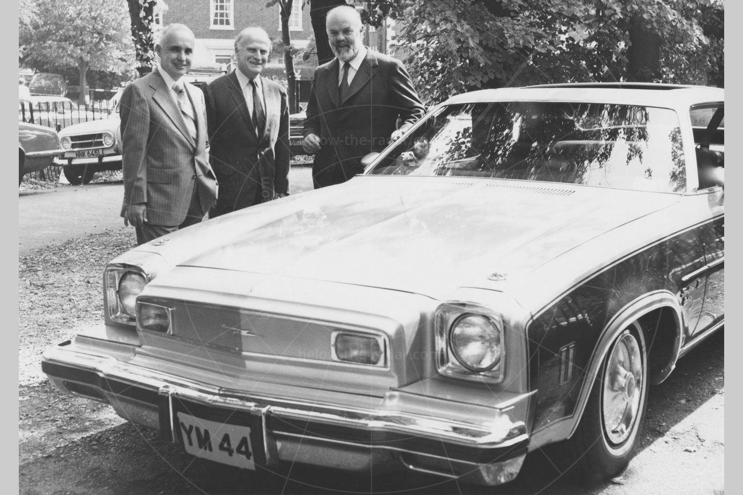 Electric Fuel Propulsion Company Transformer 1 with Yehudi Menuhin (centre) Pic: Richard Heseltine |