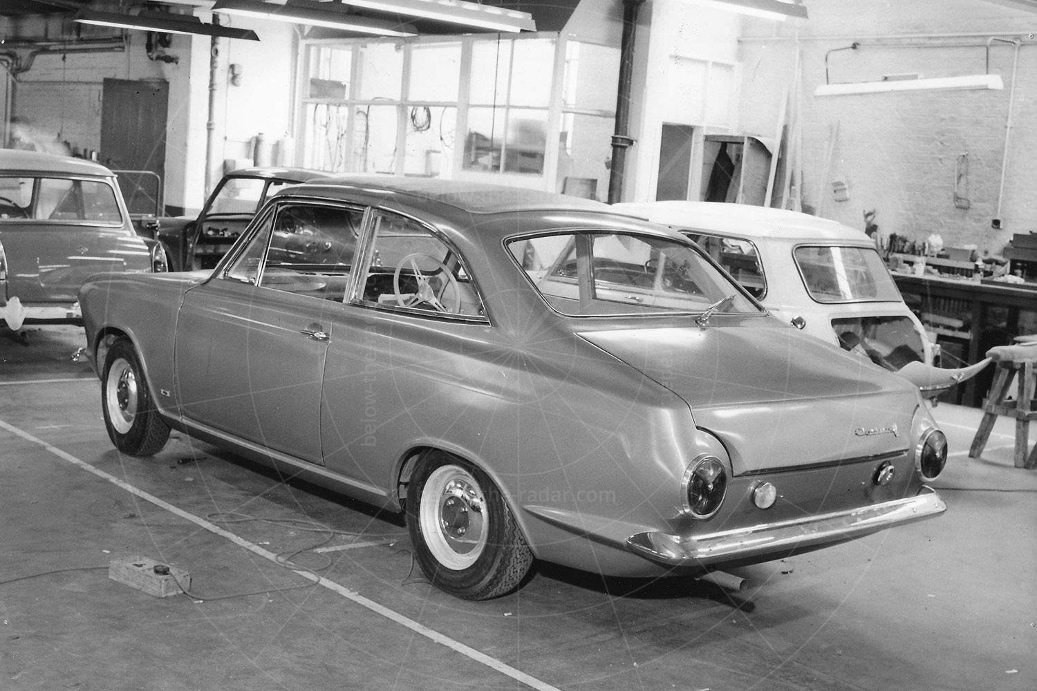The Ogle Cortina GT in the Radford factory Pic: Richard Heseltine | Ogle Cortina GT