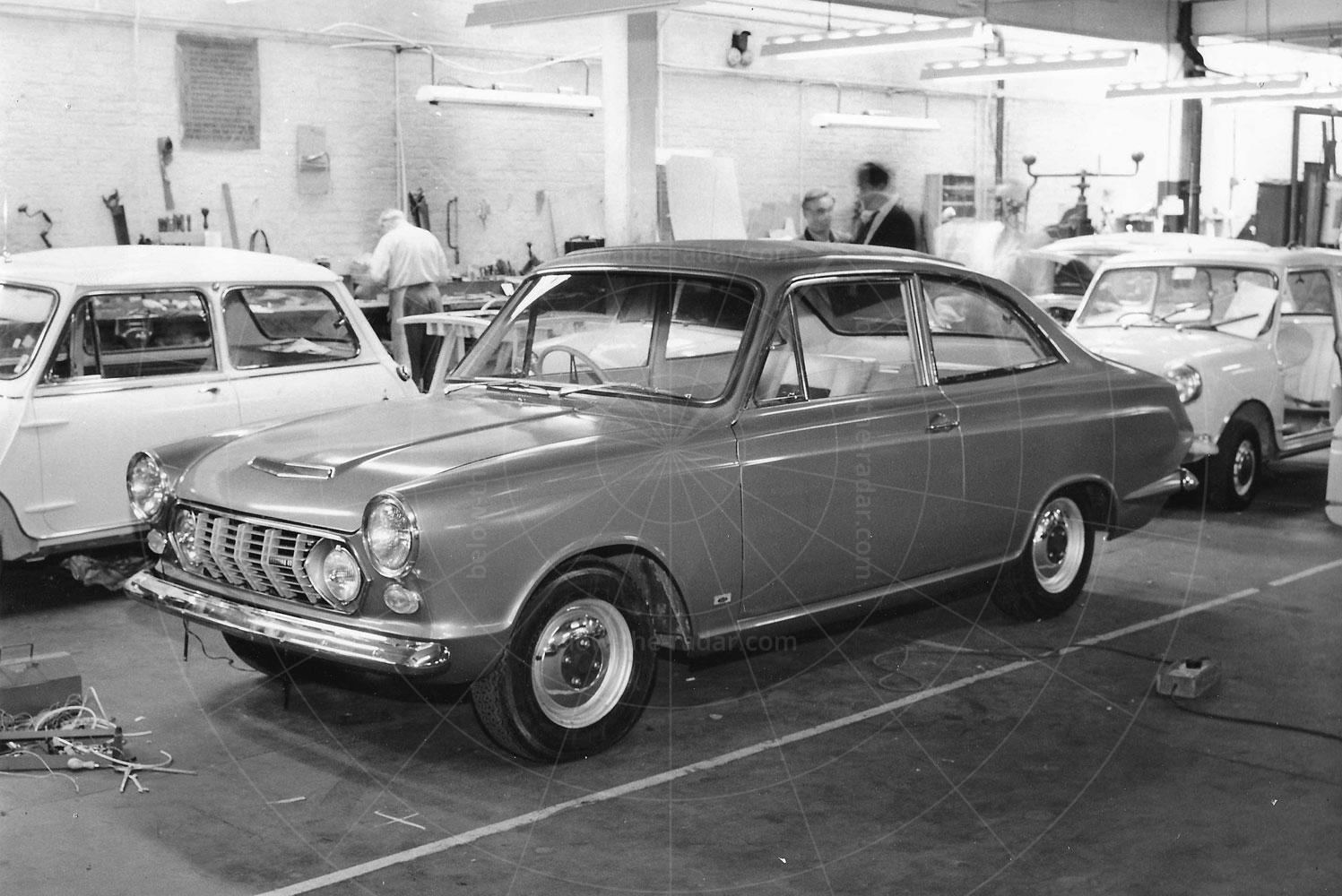 The Ogle Cortina GT in the Radford factory Pic: Richard Heseltine | Ogle Cortina GT