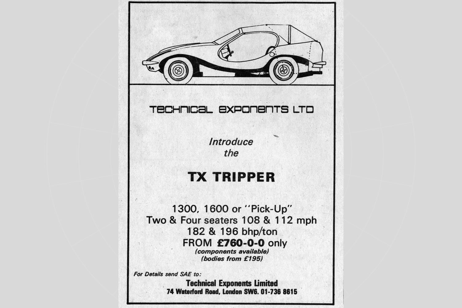 TX Tripper advert | The TX Tripper advert
