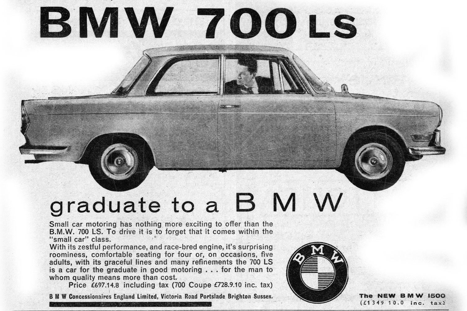 BMW 700 advert Pic: Magic Car Pics | BMW 700 advert