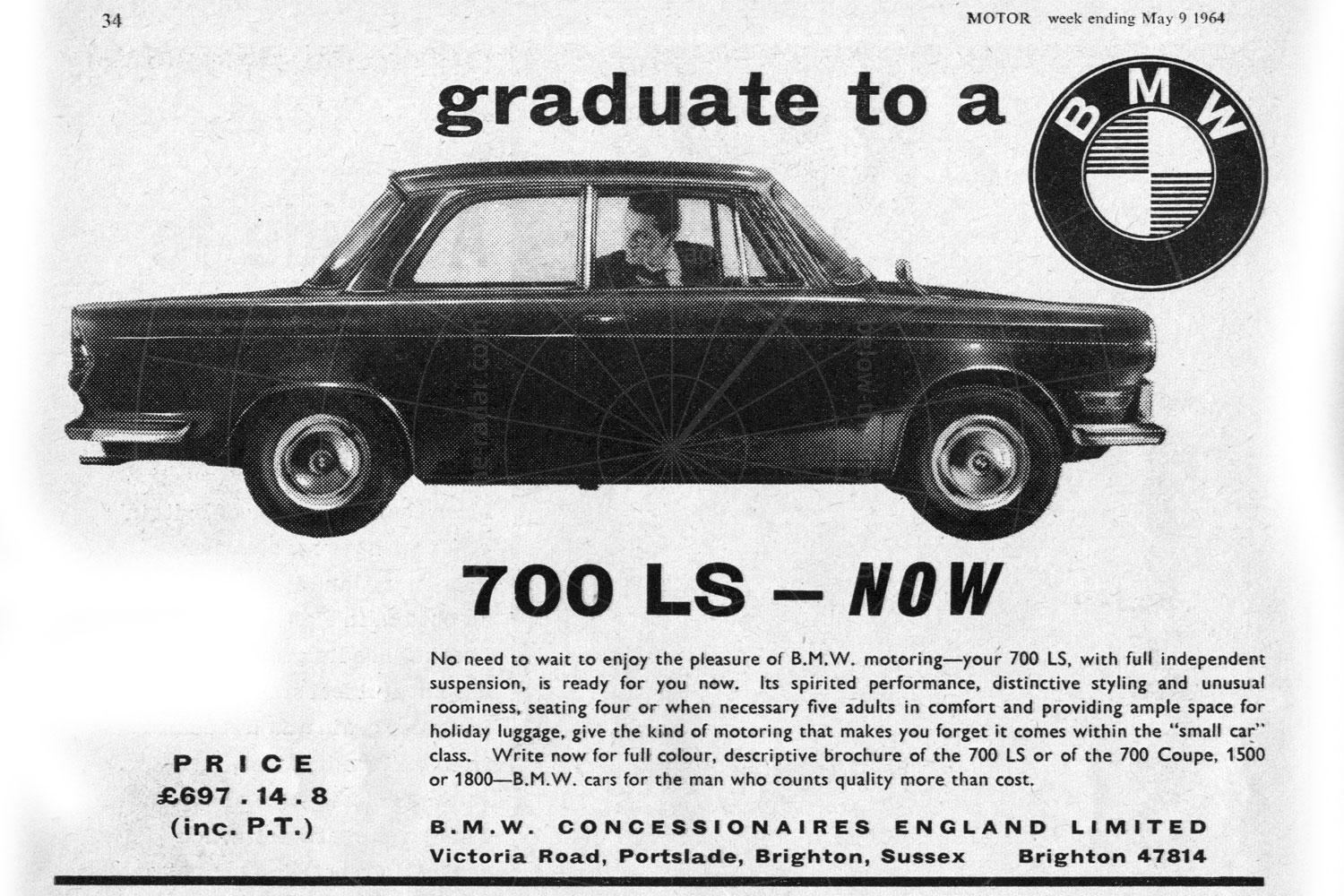 BMW 700 advert Pic: Magic Car Pics |