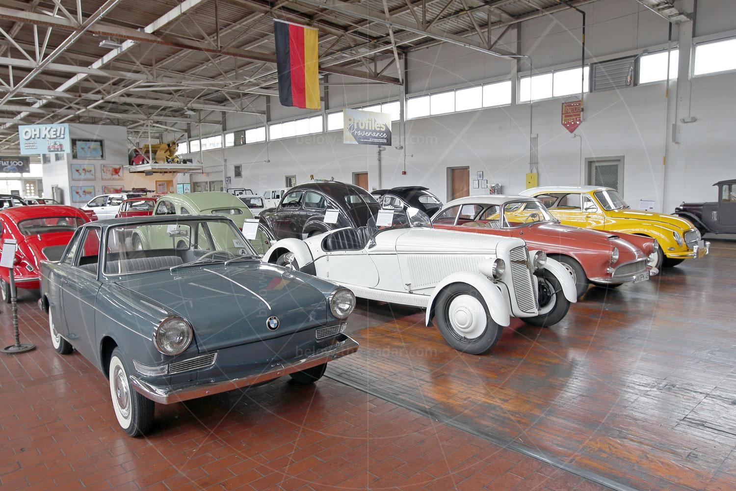 Magnificent German motors; a BMW 700 is nearest the camera Pic: Richard Dredge | Magnificent German motors; a BMW 700 is nearest the camera