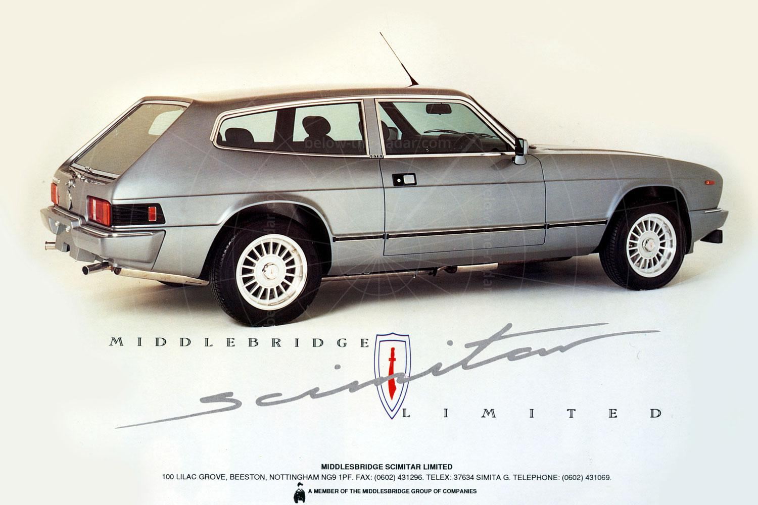 Middlebridge Scimitar GTE brochure Pic: Magic Car Pics | Middlebridge Scimitar GTE brochure