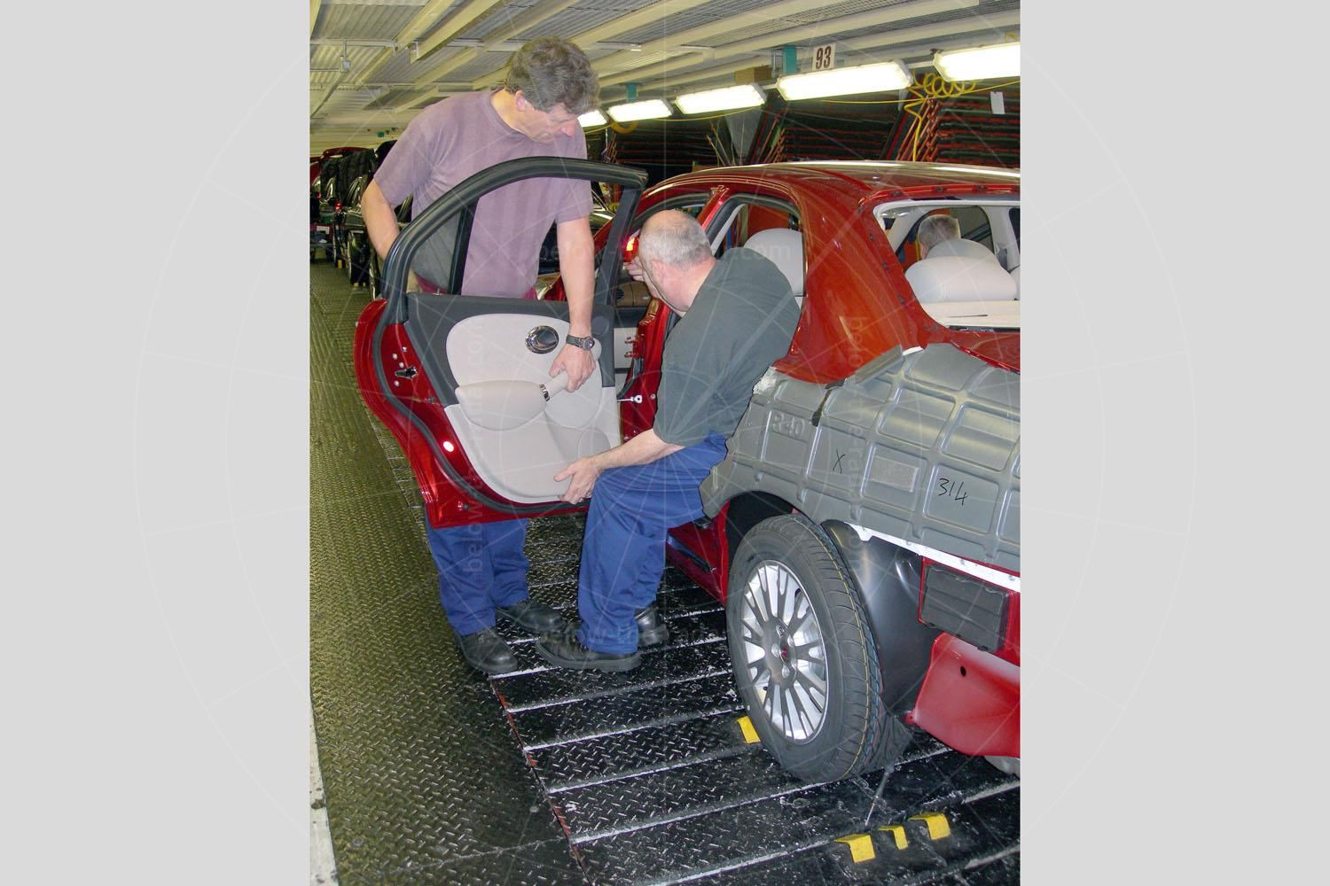 As the doors come together with the body on the final track, they have to be fitted manually Pic: Gillian Bardsley | As the doors come together with the body on the final track, they have to be fitted manually