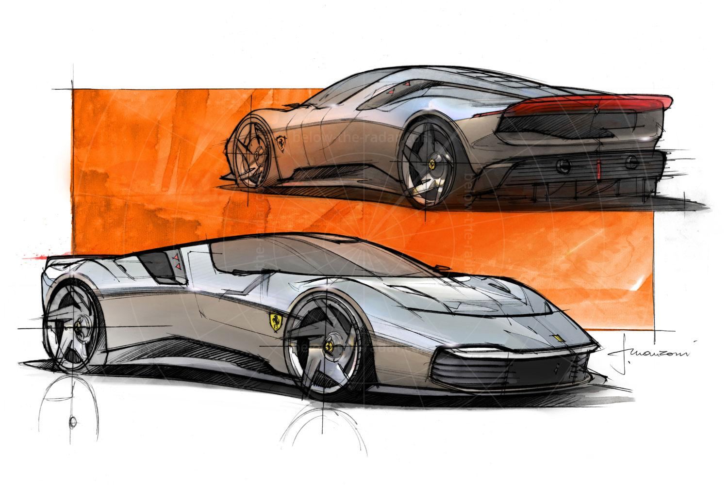 Ferrari KC23 sketch Pic: Ferrari | Ferrari KC23 sketch