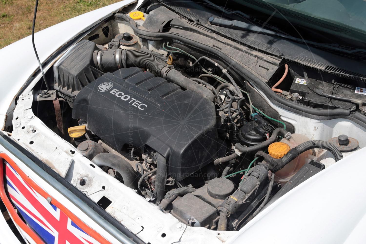 The engine bay of the Vauxhall-based Morris Minor van Pic: Magic Car Pics | The engine bay of the Vauxhall-based Morris Minor van