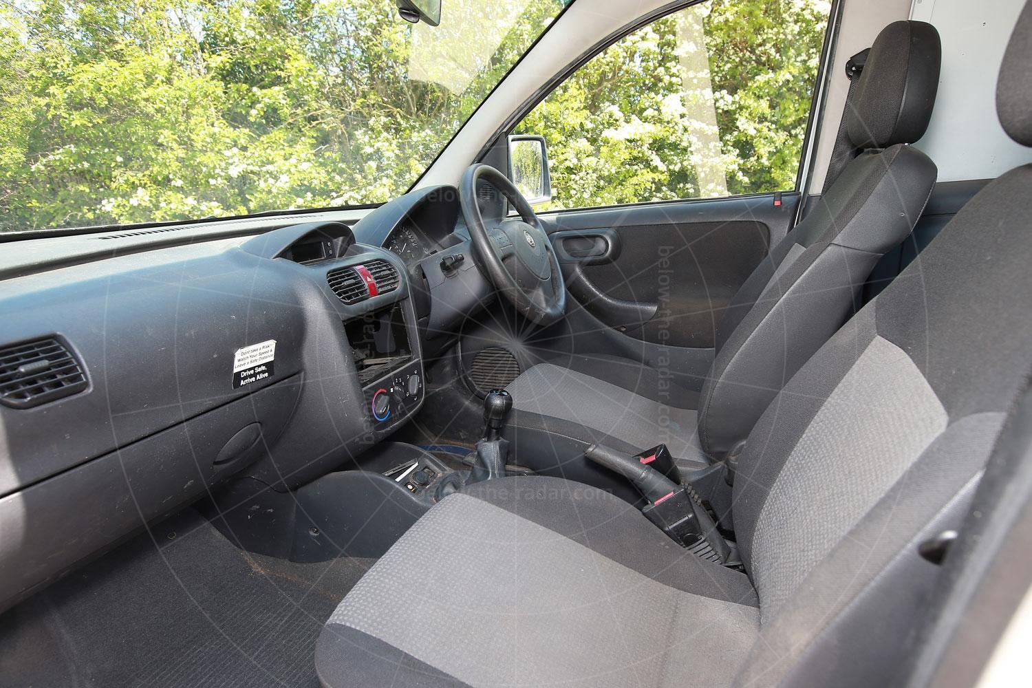 The cabin of the Vauxhall-based Morris Minor van Pic: Magic Car Pics | The cabin of the Vauxhall-based Morris Minor van