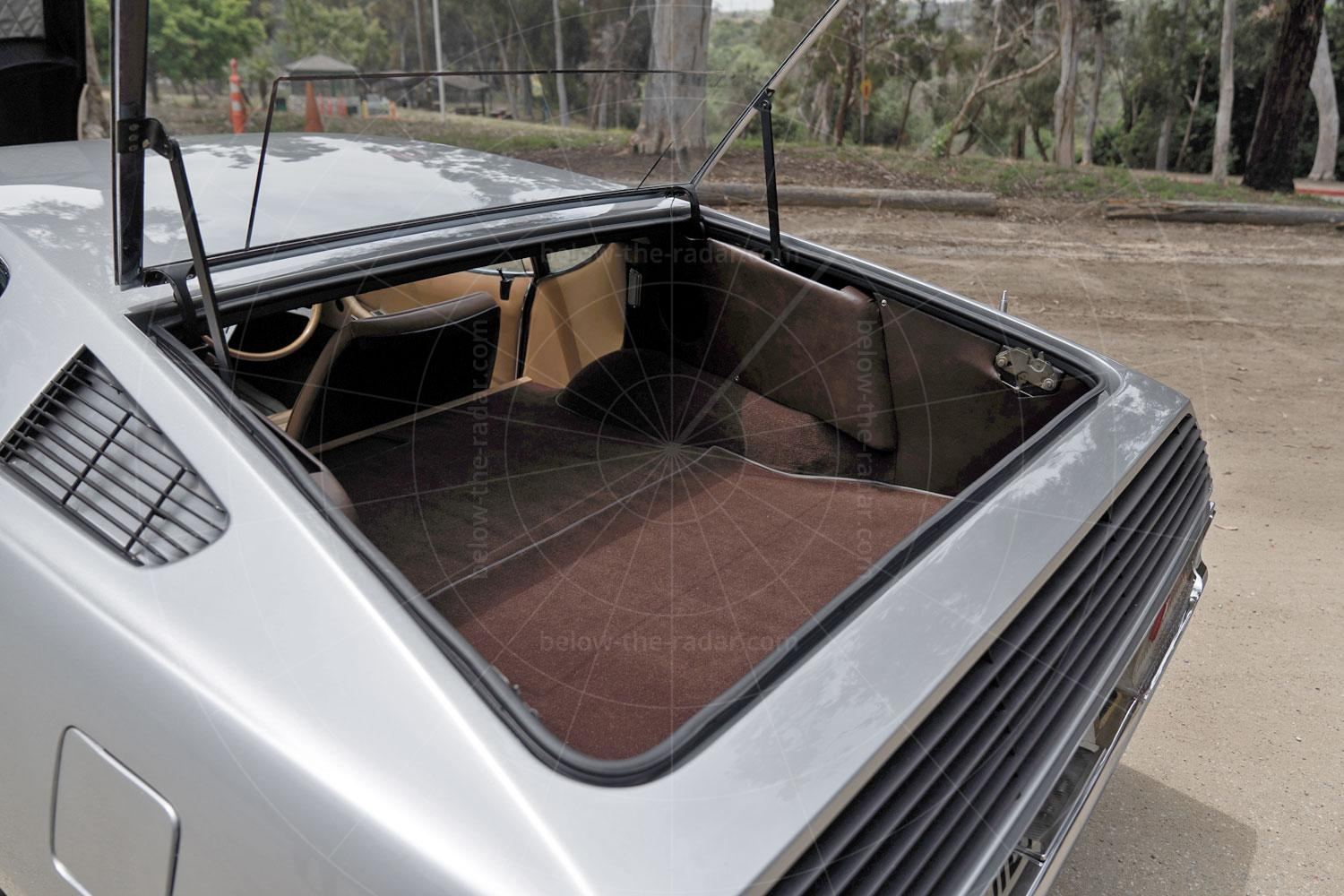The boot of the Bertone Pirana Pic: Karissa Hosek for RM Sotheby's | The boot of the Bertone Pirana